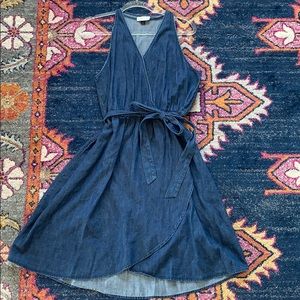 {Universal Thread} Denim Wrap Dress